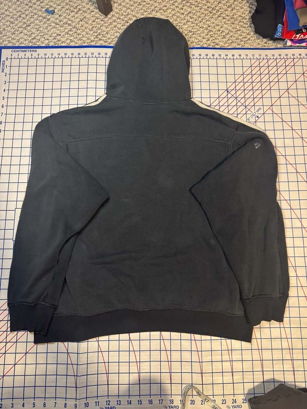 Bundle Vintage Adidas 3-Stripe Black Pullover Hoodie L and pants M - Picture 6 of 13